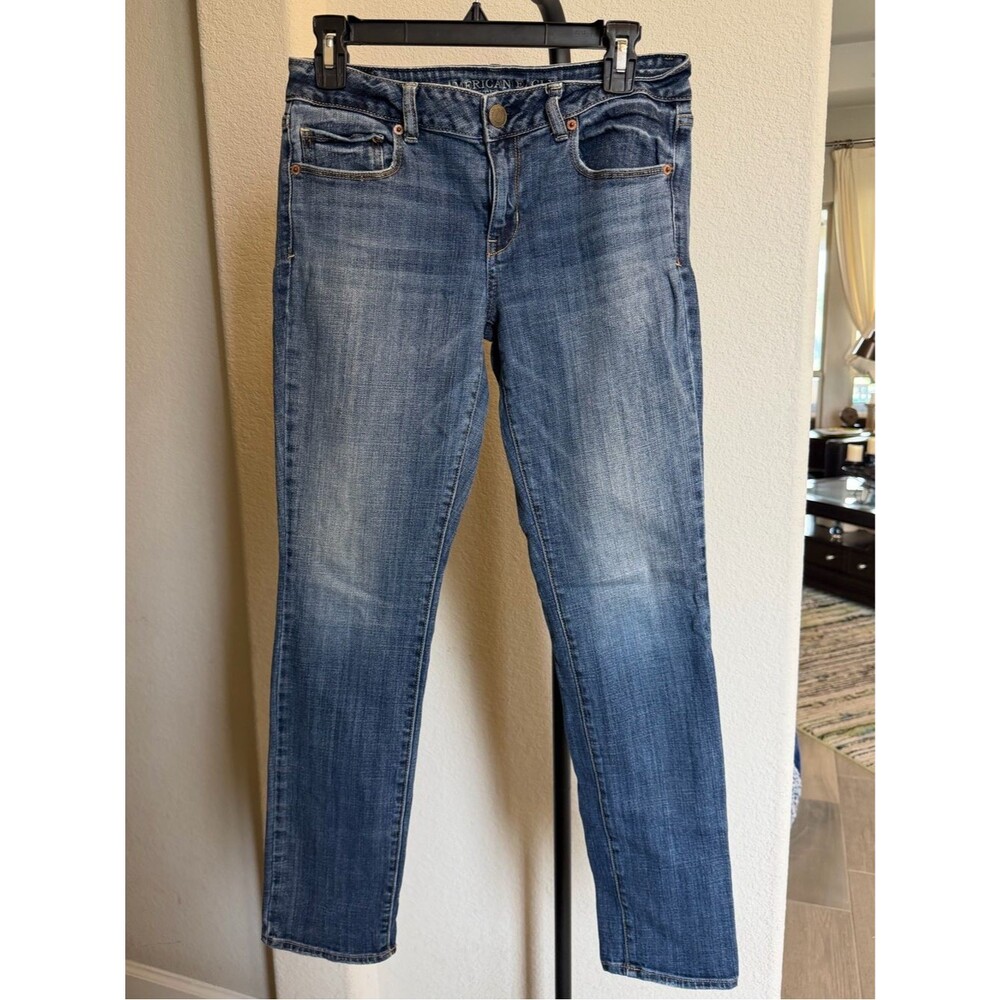 American Eagle Outfitters Straight leg Jeans - Medium Blue Wash 8